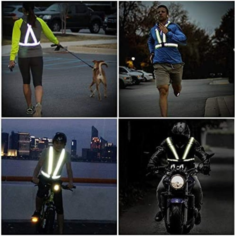 Adjustable Reflective Vest Belt With High Visibility Multi Colors Available